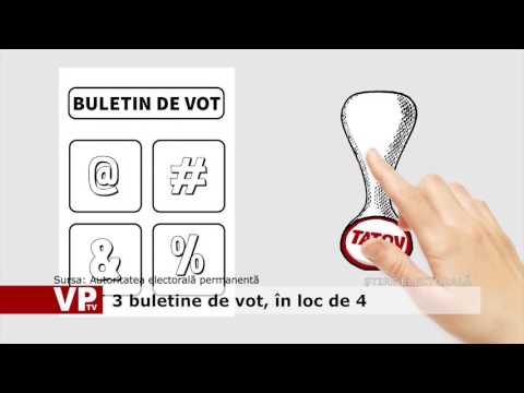 3 buletine de vot, în loc de 4