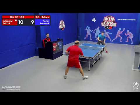 21:30 Бойчук Владимир  (3:0) Романюк Евгений   стол 4  ЮГ-5  08.08.22
