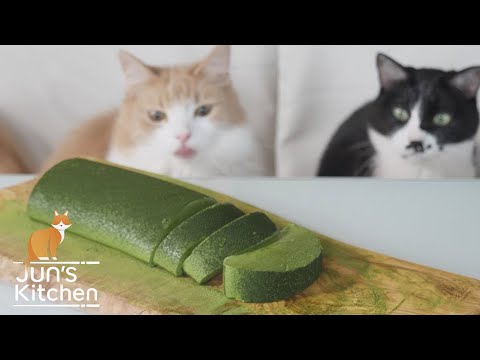 ぷるぷる抹茶ムースケーキ