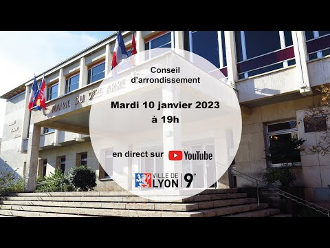 Conseil d'arrondissement du 9e - mardi 10 janvier 2023