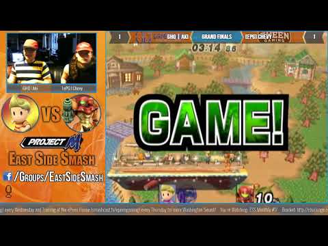 ESS Monthly #17: GHQ | Aki (Ness, Lucas) vs [ePG] Chevy (Samus) - Grand Finals - Project M
