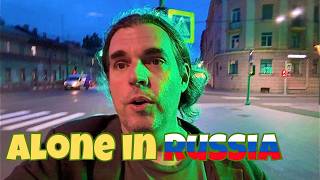 🇺🇸AMERICAN walks through a RUSSIAN City!🇷🇺Alone at Night!🚔🌖🗑️