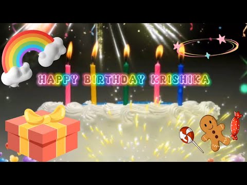 Happy Birthday Krishika song 🎊🎂 | Birthday song |  #krishika #birthday #birthdaycelebration #songs