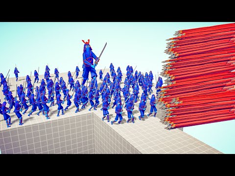 100x SAMURAI ARMY ⛩️ VS 🏹 EVERY RANGED UNIT / Totally Accurate Battle Simulator ( TABS )