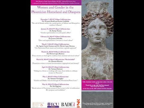 2024-05-16 Ritual actions of Phoenician women in the Levant in the 1st mill. BC (Dr. Ida Oggiano)