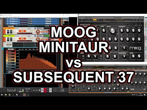 Moog Minitaur vs Subsequent 37 (sound comparison)