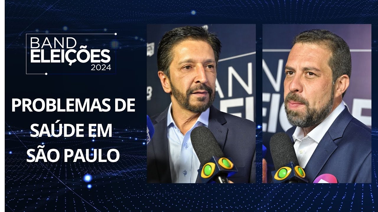 Nunes e Boulos debatem os problemas de saúde da cidade de SP