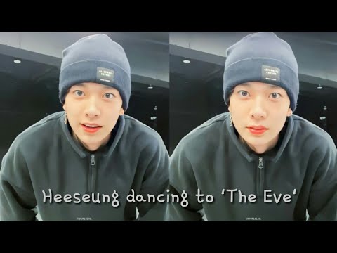Heeseung dancing to 'The Eve' (EXO) in the JAM Live focus