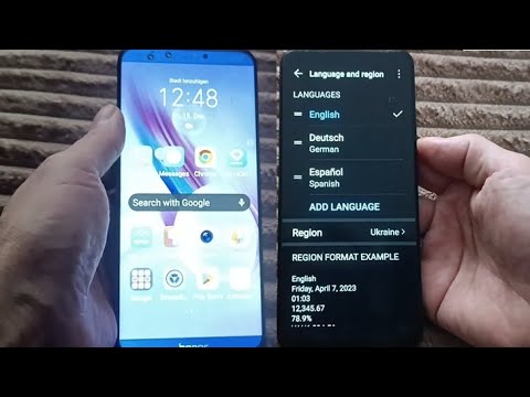How to change language in honor 9 lite