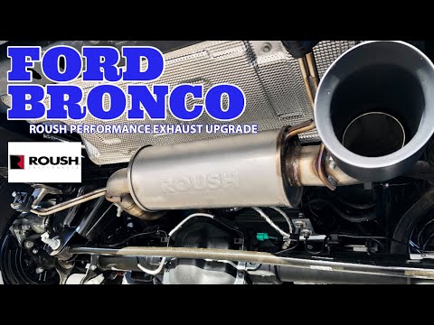 Roush 2.3L Axle-Back Exhaust installation and sound clips on our 2022 Ford Bronco!