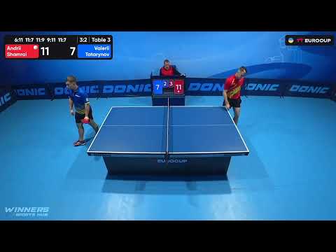 10:45 Andrii Shamrai  - Valerii Tatarynov 05.09.2023 TT Euro.Cup  Ukraine Star . TABLE 3