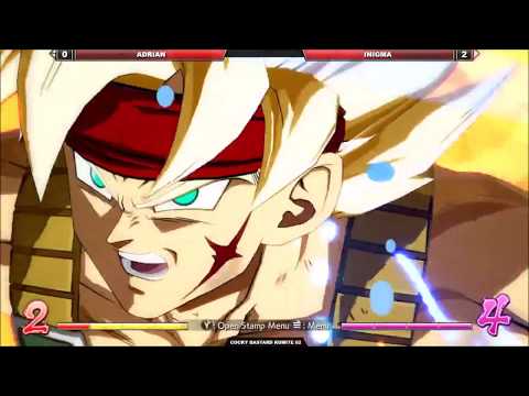 -DBFZ- Adrian (Bardock-GTGoku-SSJGoku) Vs Inigma (Cell-KidBuu-SSJGoku) Cocky Bastard Kumite 62