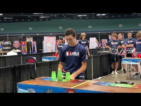 AAU Junior Olympics Sport Stacking 2024 Some 17-18 M Cycle Finals