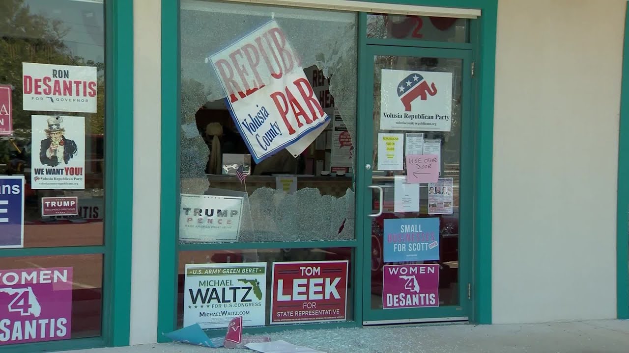 SHOTS FIRED AT GOP OFFICE IN VOLUSIA COUNTY