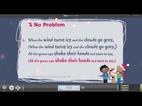 Assembly Songs from Out of the Ark – ’S No Problem with Words on Screen from SING Christmas