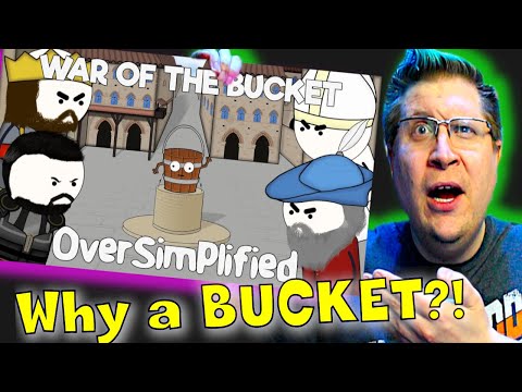 History Noob Watches OverSimplified - The War of the Bucket [Reaction]...