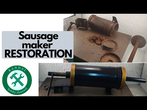 Sausage maker - very old, very rusty - fun restoration... to gold