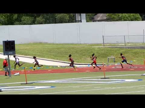 2015 USATF Gulf Association 13-14 Girls 200 Meter Dash Heat 6 Prelims 6/12/15