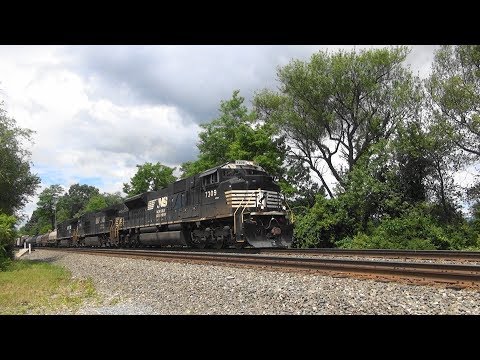NS 7309 leads NS 12R EB across the NS Lurgan Branch