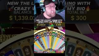 this was actually a crazy win! 😎 #slots #gambling #blackjack