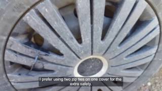 How To Secure Wheel Covers, Hubcaps, Wheel Trims! Using Zip Ties.