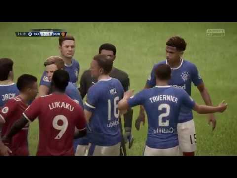RANGERS CAREER MODE FIFA 18! #6 MANCHESTER UNITED AT IBROX!