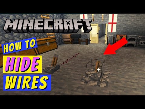 Minecraft How to Hide Redstone Wire Circuits