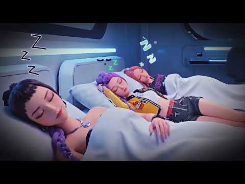 K-Pop Demon Hunters Golden Dream 🌙 |  Baby Sleep Music | Sleepy Pub Piano & Harp