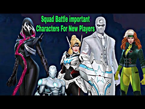 Squad Battle important Characters List For New Players 2022 - Marvel Future Fight