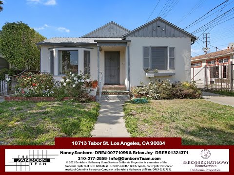 10713 Tabor St. Los Angeles, CA 90034