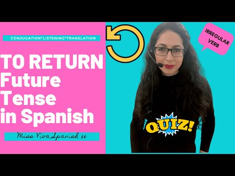 TO RETURN-VOLVER: Spanish Irregular Verb Conjugation Quiz |Future Tense Practice
