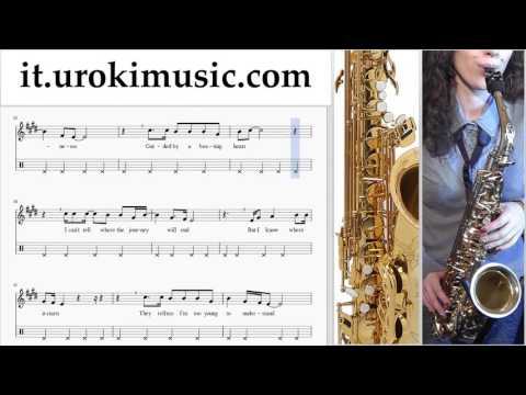 Corso di Sassofono Tenore Avicii - Wake Me Up Tablature Tab Parte#2 um-a276