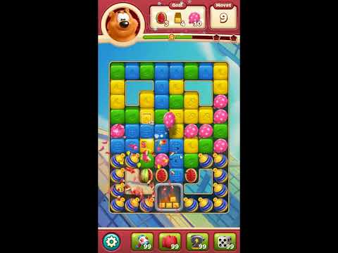 Toon Blast Level 7621 - NO BOOSTERS 🐻🐺🐱 | SKILLGAMING ✔️