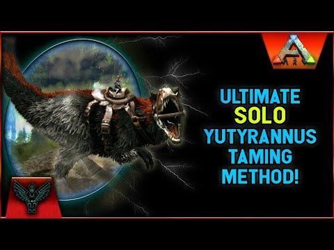 ARK 2019 TIPS AND TRICKS: ULTIMATE SOLO YUTYRANNUS TAMING METHOD!