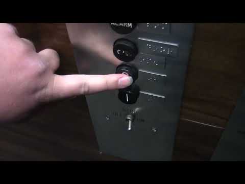 UNIQUE Montgomery Black Button Hydraulic Elevator @ Colonial Court, Glenview, IL