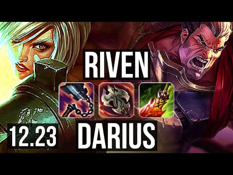 RIVEN vs DARIUS (MID) | 7 solo kills, 1.8M mastery, 800+ games, Legendary | EUW Master | 12.23