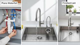 How to Install a Piano Waterfall Kitchen Sink!