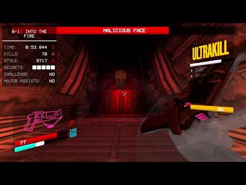 Ultrakill: 0-1 prelude speedrun P-rank 58s