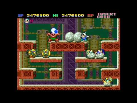 TAS - Snow bros(スノーブラザーズ) -1cc all, score 9620520