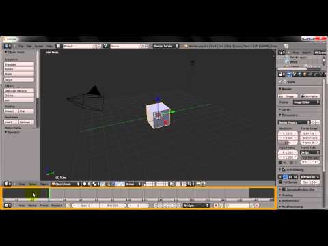 Blender 2.6 Beginner Course | Tutorial 2: Learning Blender's Basic Layout [HD]