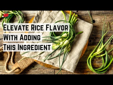 The Best Rice Recipe For How To Make Coconut Rice Infused With Garlic Scapes Flavor