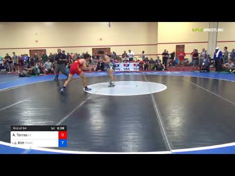 2018 Marine Corps US Open/UWW Junior Freestyle 74 Rnd Of 64 - Alejandro Torres (AZ) Vs. Joshua Kim