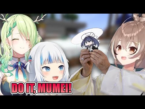 Gura and Mumei show Fauna the "Kronii summoning ritual"