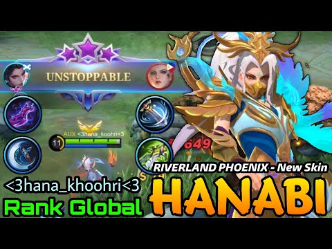 Hanabi Riverland Phoenix New COLLECTOR Skin MVP Play! - Top Global Hanabi by hana_koohri - MLBB