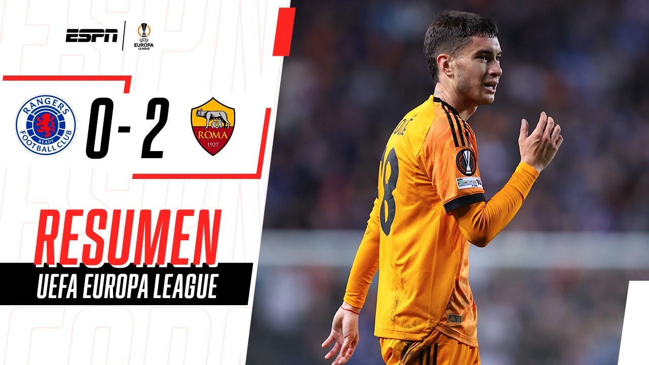 LA LOBA FESTEJÓ A DOMICILIO CON EL APORTE GOLEADOR DE MATÍAS SOULÉ | Rangers 0-2 Roma | RESUMEN