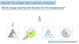 MN 5 VCMNA187 Identify the shape that matches a fraction