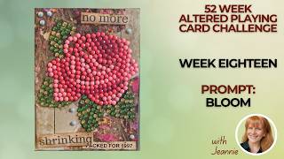 52 Week Playing Card Challenge Week 18 #mixedmedia #playingcardchallenge