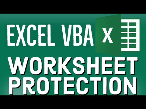 Excel VBA Tutorial for Beginners 30 Sheet Protection using Excel VBA