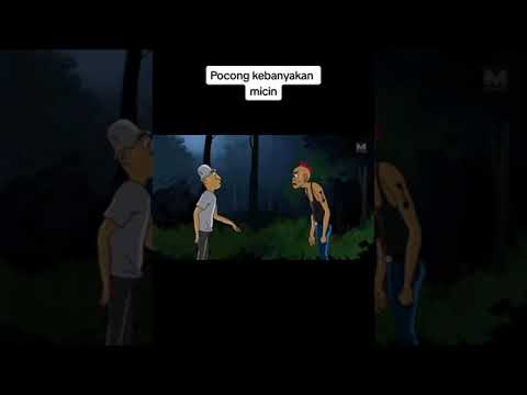 Bagian 11 |  Uji nyali | Humor | Kartun lucu | pocong kebanyakan micin