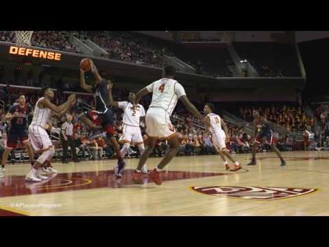 Highlights: No. 14 Arizona Secures Road Win at USC, 73-66